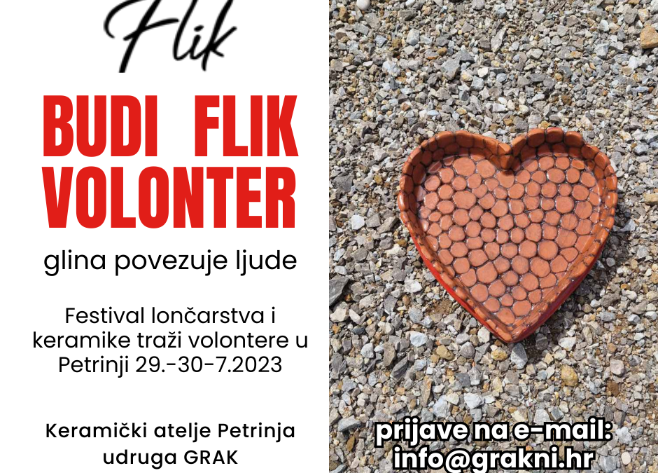 Prijavi se i budi FLIK volonter